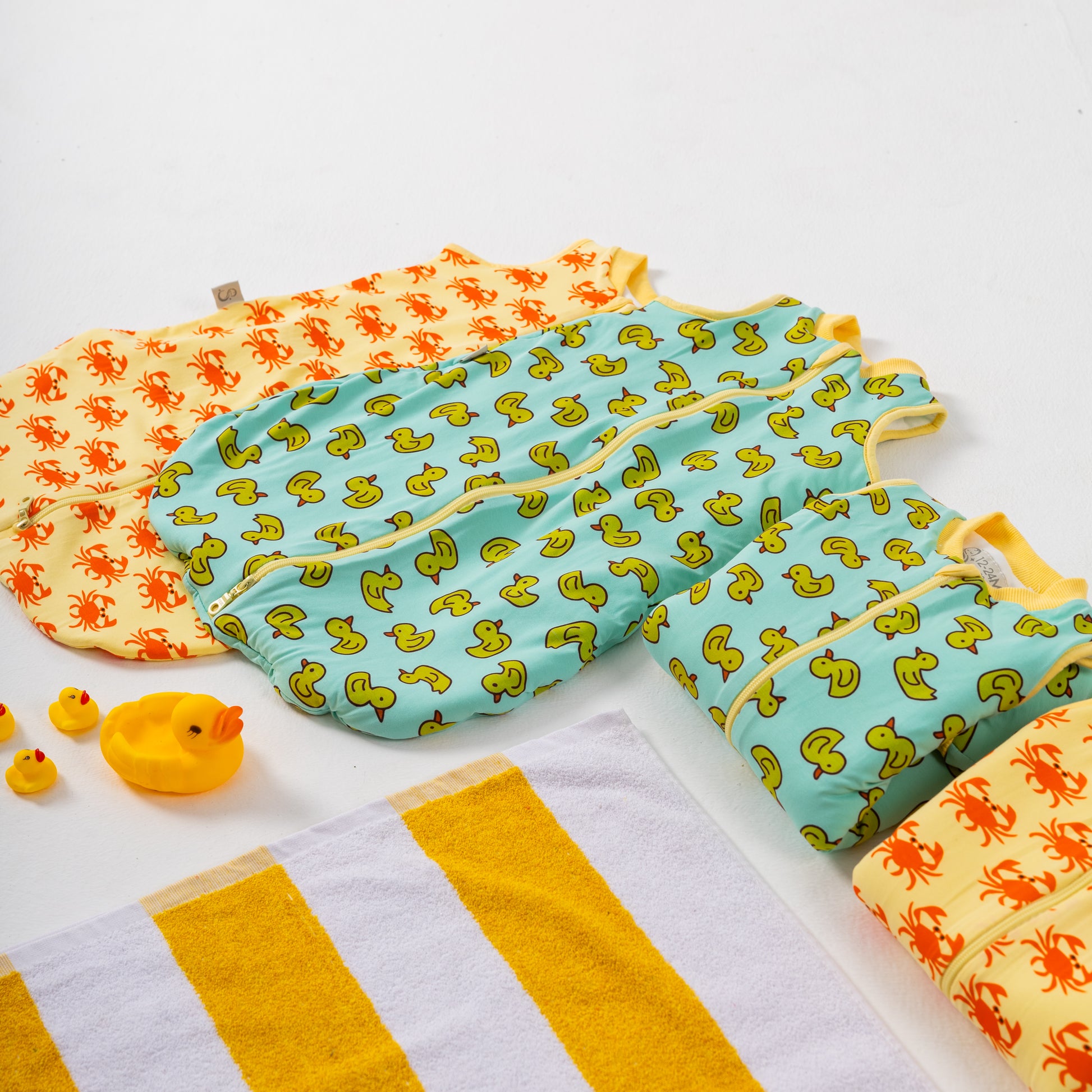 Yellow Duckie- Sleeveless Summer/Spring Walker Sleeping Bag