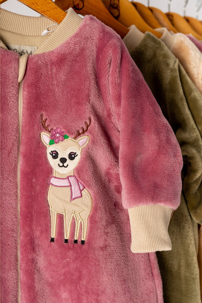 Reindeer- Sleeved Polar Fleece Basic Sleeping Bag