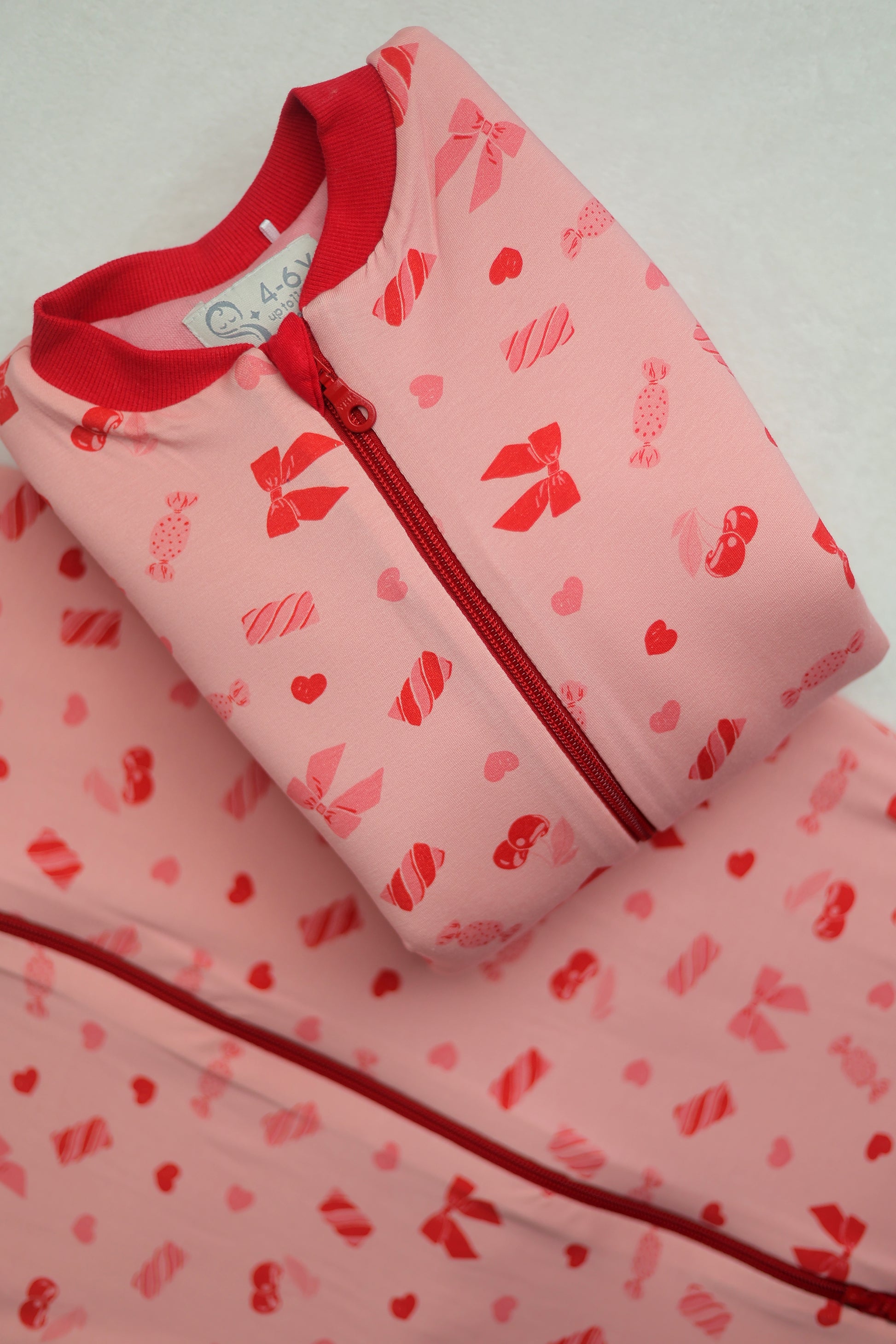 Candy Bows- Sleeveless Summer/Spring Basic Sleeping Bag