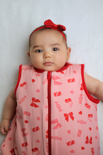 Candy Bows- Sleeveless Summer/Spring Basic Sleeping Bag