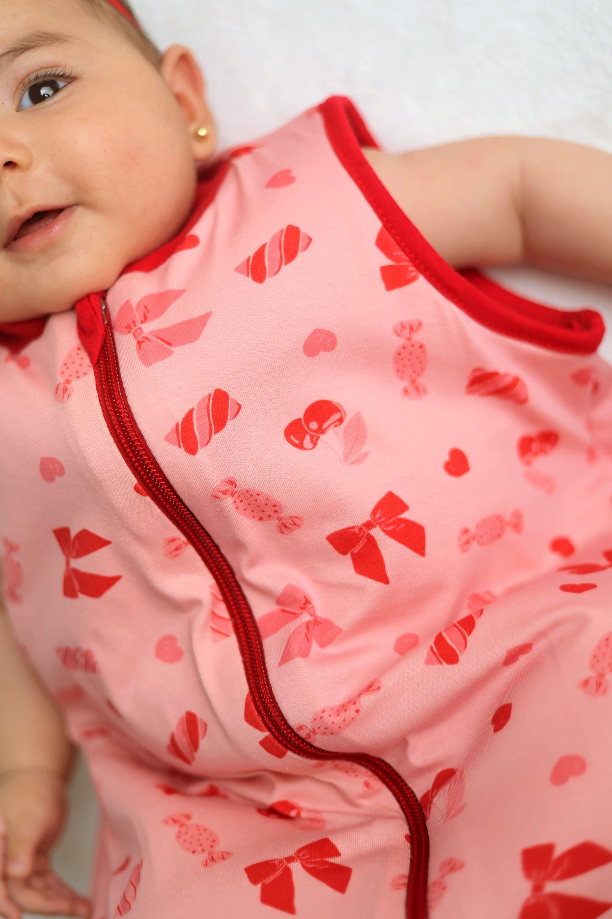 Candy Bows- Sleeveless Summer/Spring Basic Sleeping Bag