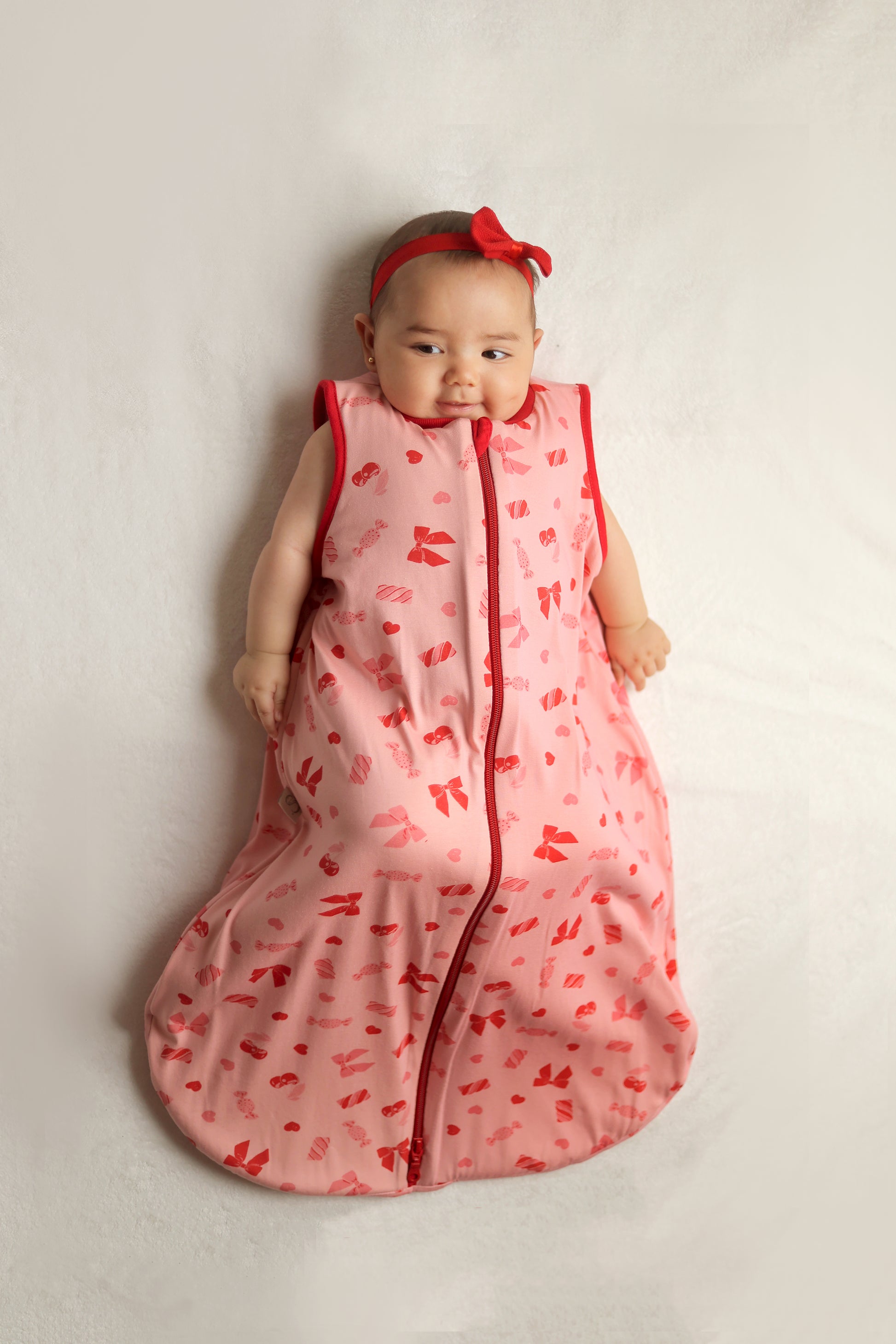 Candy Bows- Sleeveless Summer/Spring Basic Sleeping Bag