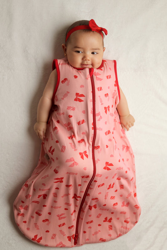 Candy Bows- Sleeveless Summer/Spring Basic Sleeping Bag