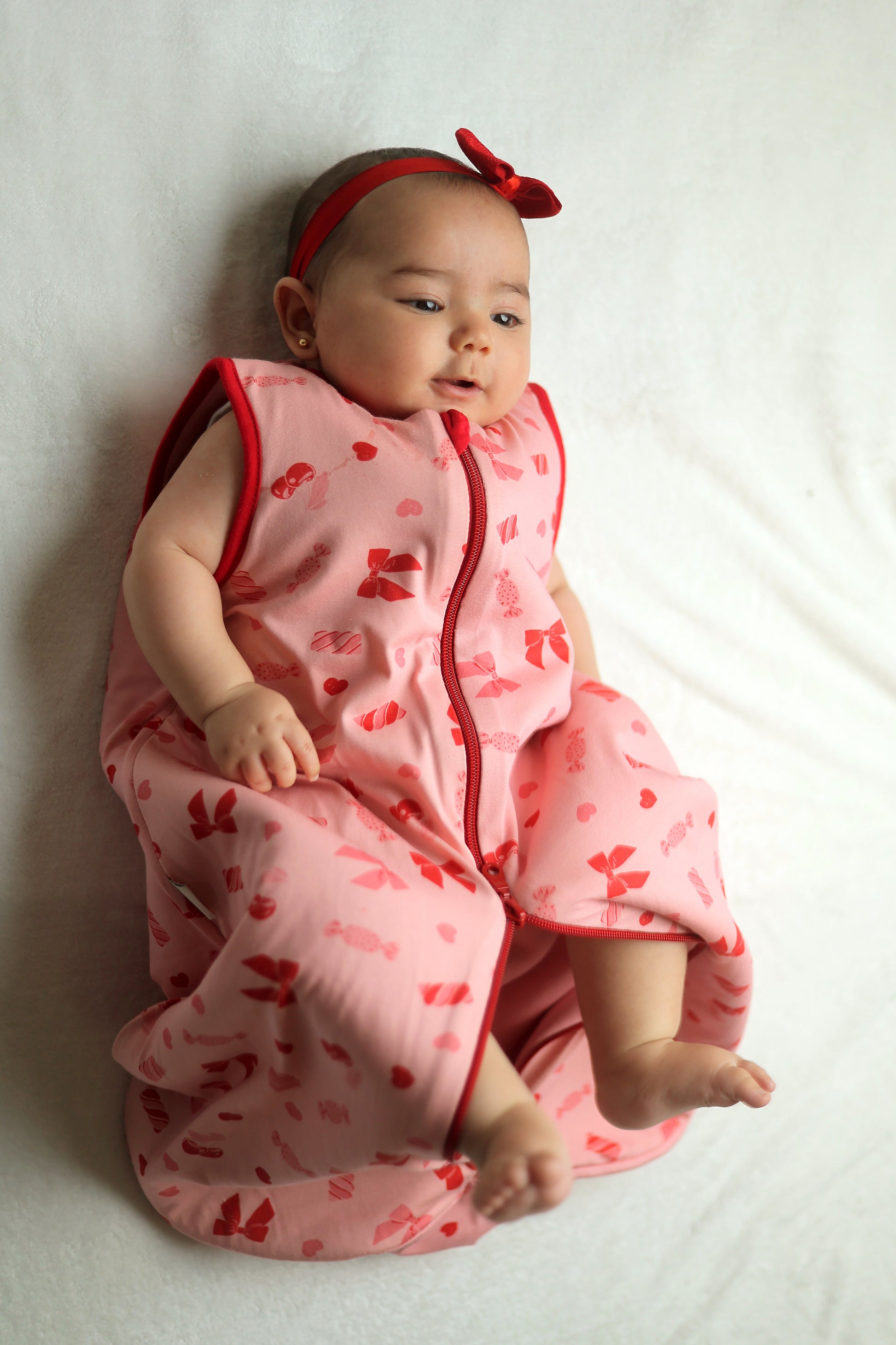 Candy Bows- Sleeveless Summer/Spring Basic Sleeping Bag