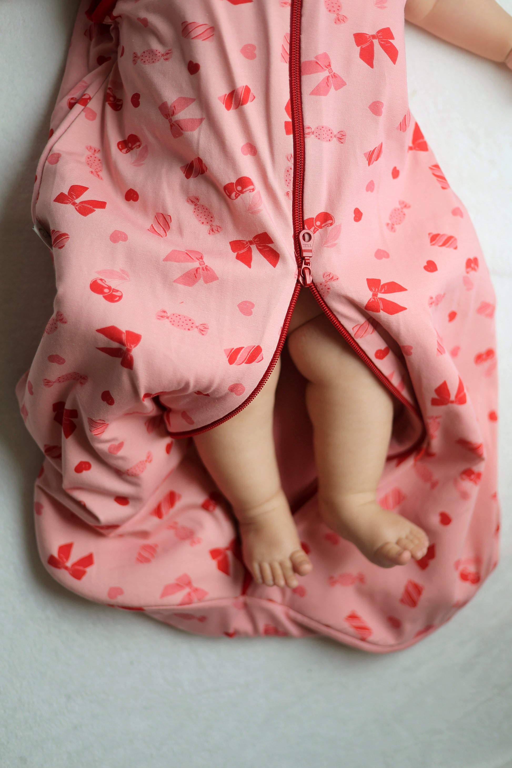 Candy Bows- Sleeveless Summer/Spring Basic Sleeping Bag