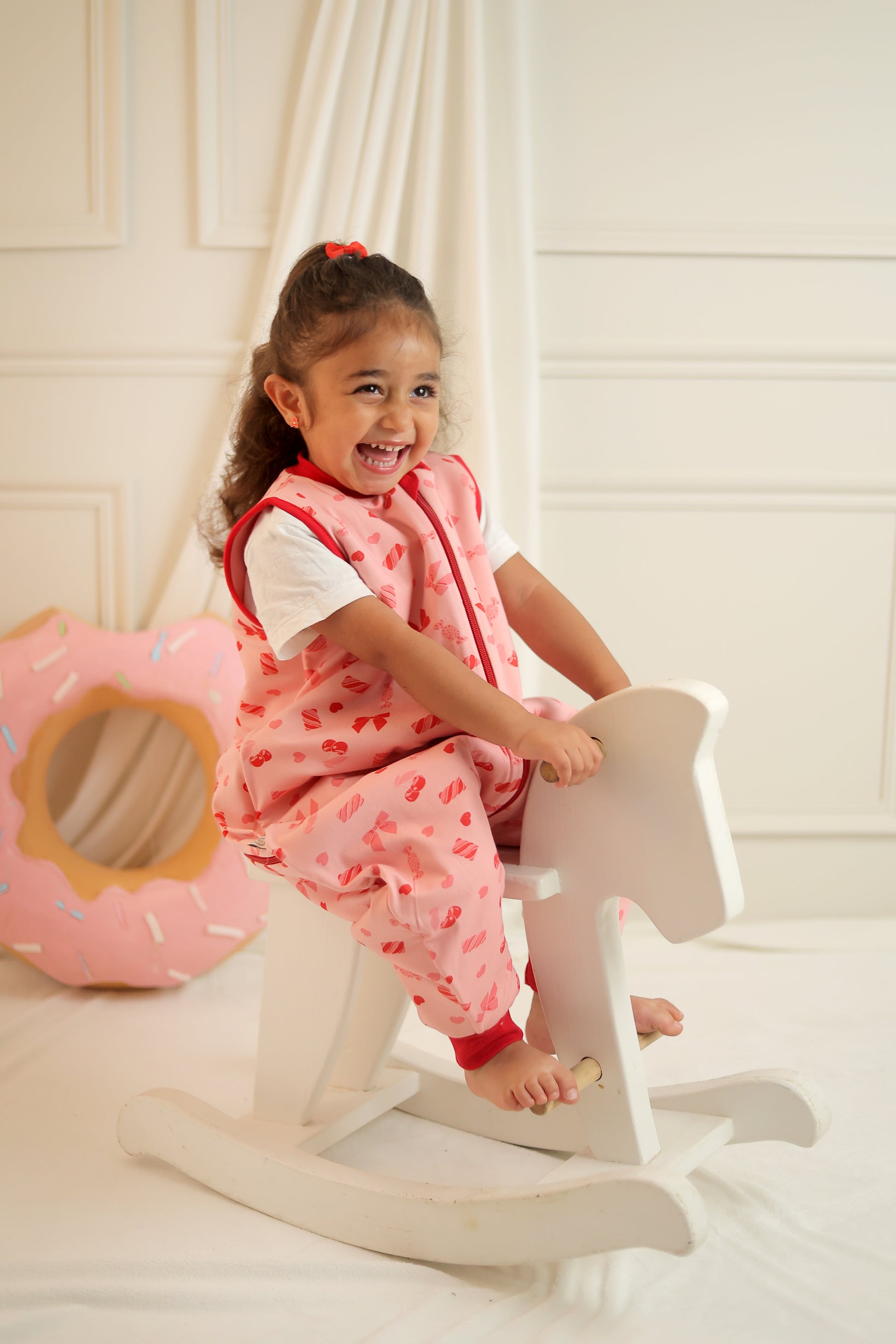 Candy Bows- Sleeveless Summer/Spring Walker Sleeping Bag