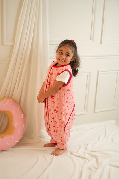 Candy Bows- Sleeveless Summer/Spring Walker Sleeping Bag