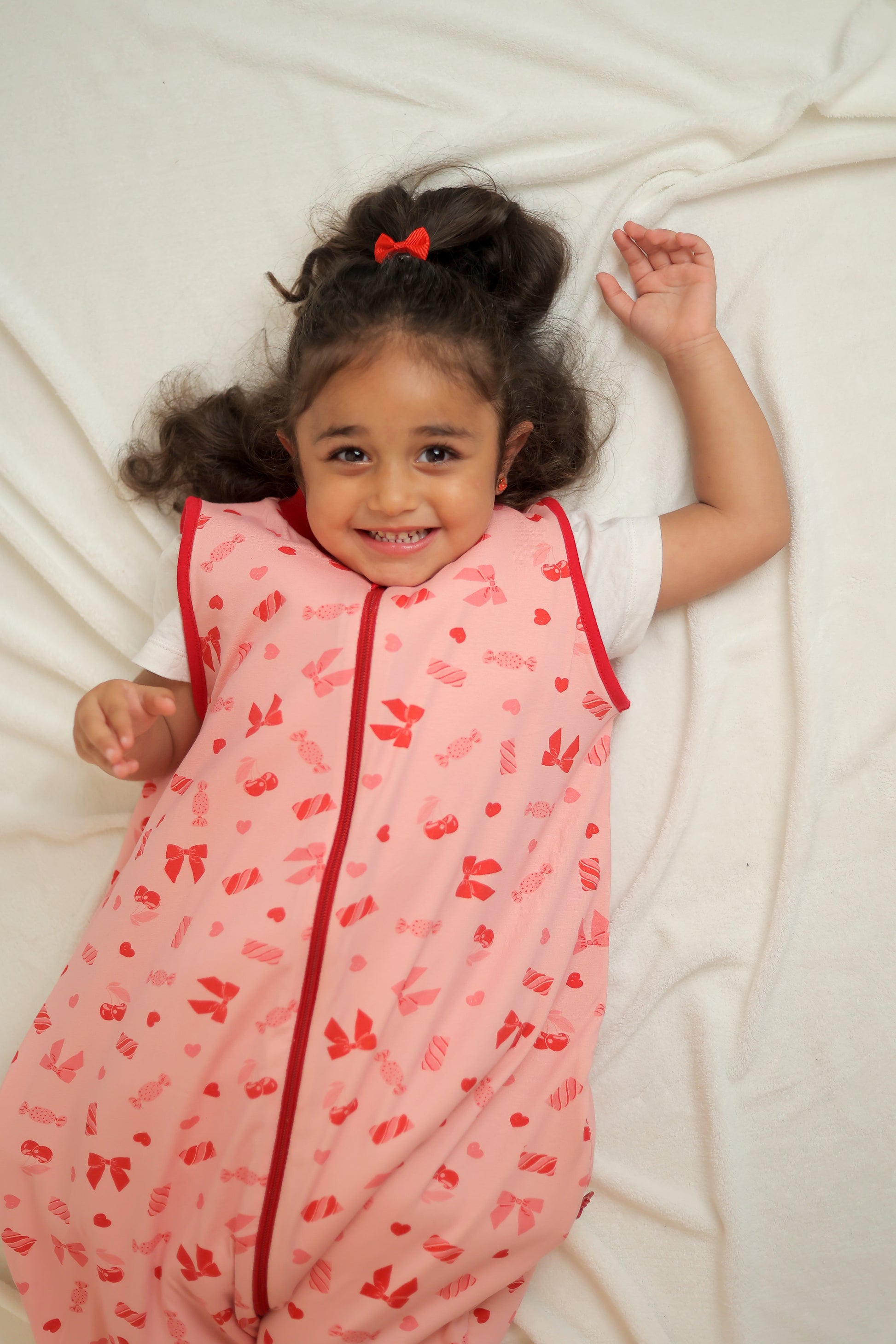 Candy Bows- Sleeveless Summer/Spring Walker Sleeping Bag