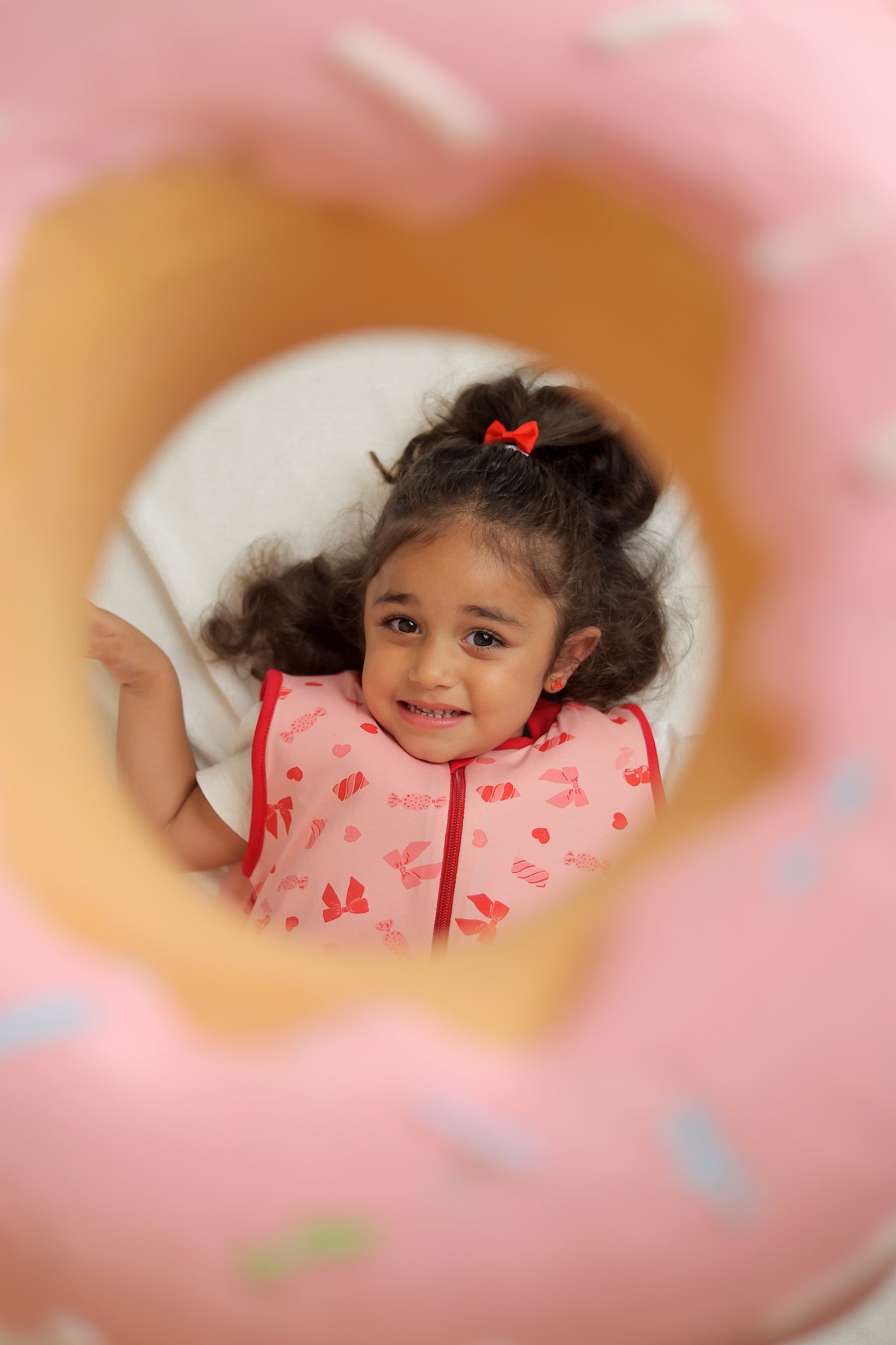 Candy Bows- Sleeveless Summer/Spring Walker Sleeping Bag