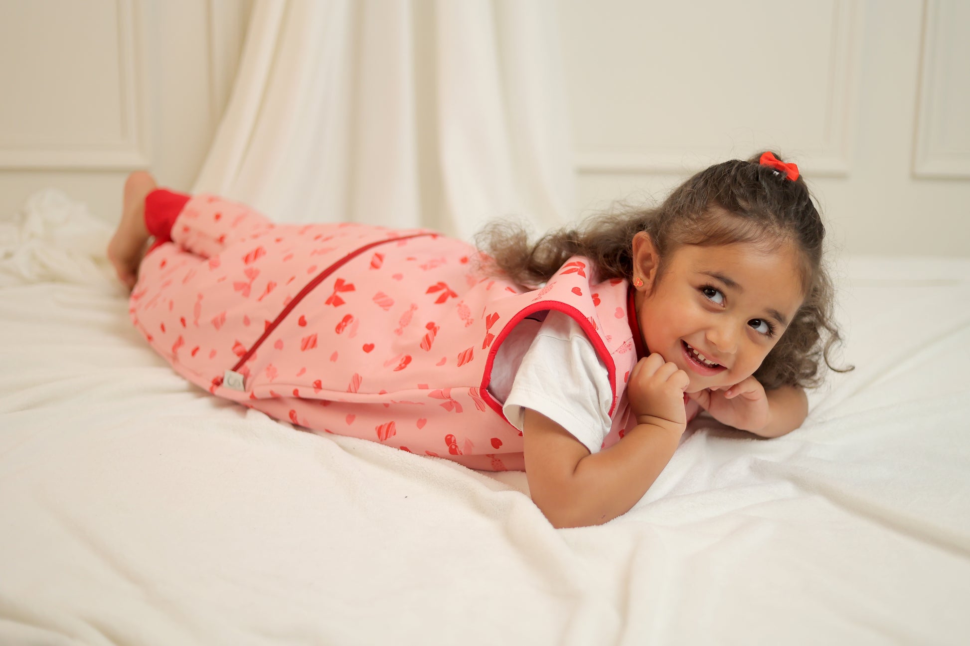 Candy Bows- Sleeveless Summer/Spring Walker Sleeping Bag