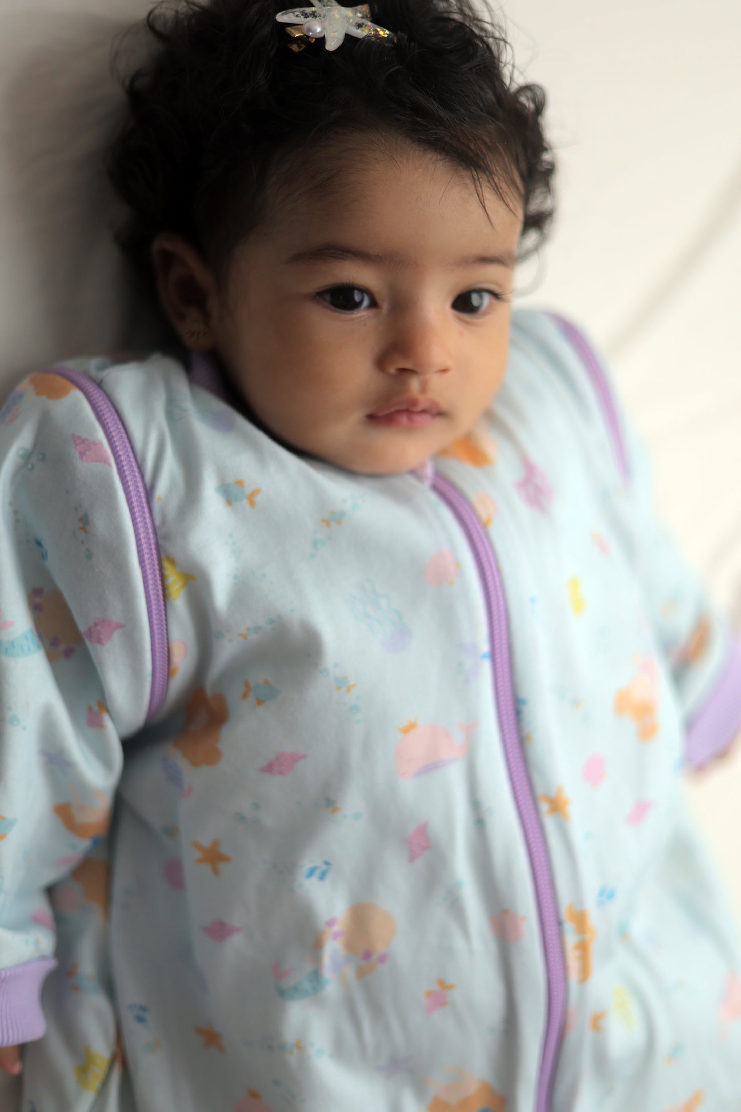 Mermaid Dreams-Removable Sleeves Summer/Spring Basic Sleeping Bag