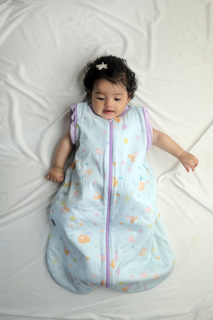 Mermaid Dreams-Removable Sleeves Summer/Spring Basic Sleeping Bag