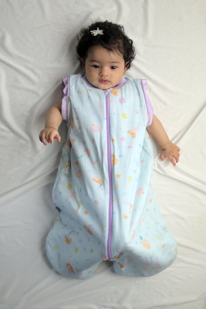 Mermaid Dreams-Removable Sleeves Summer/Spring Basic Sleeping Bag