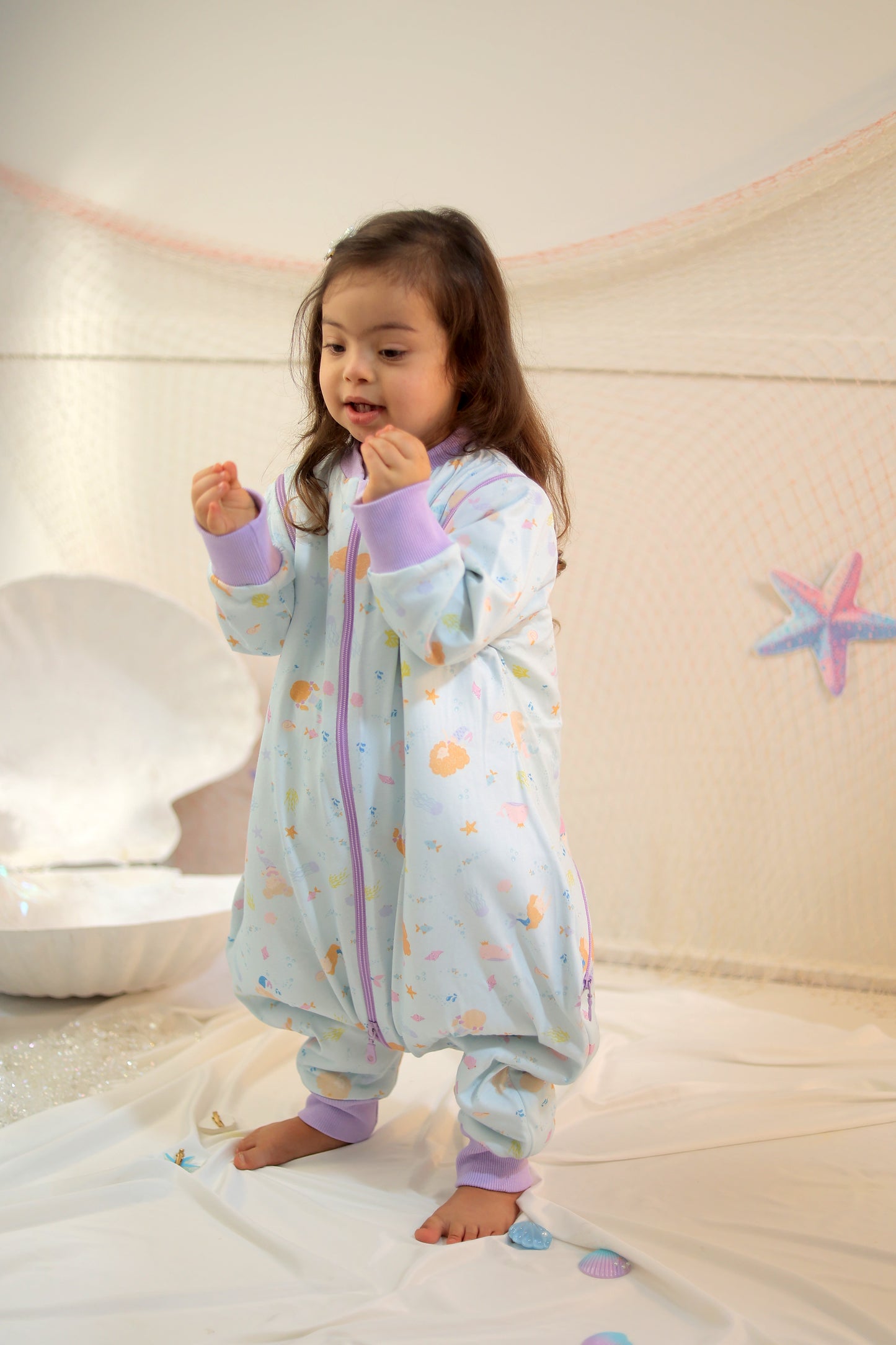 Mermaid Dreams-Removable Sleeves Summer/Spring Walker Sleeping Bag