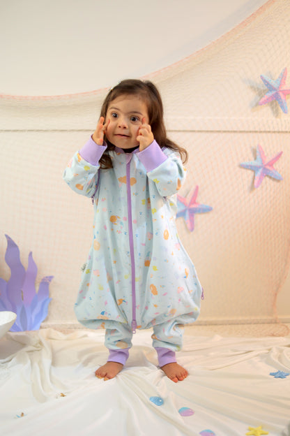 Mermaid Dreams-Removable Sleeves Summer/Spring Walker Sleeping Bag