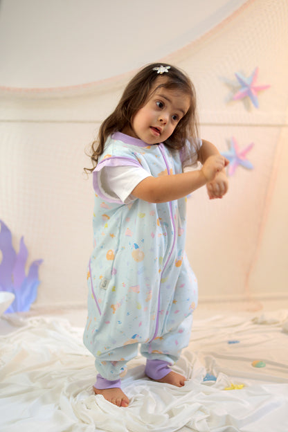 Mermaid Dreams-Removable Sleeves Summer/Spring Walker Sleeping Bag
