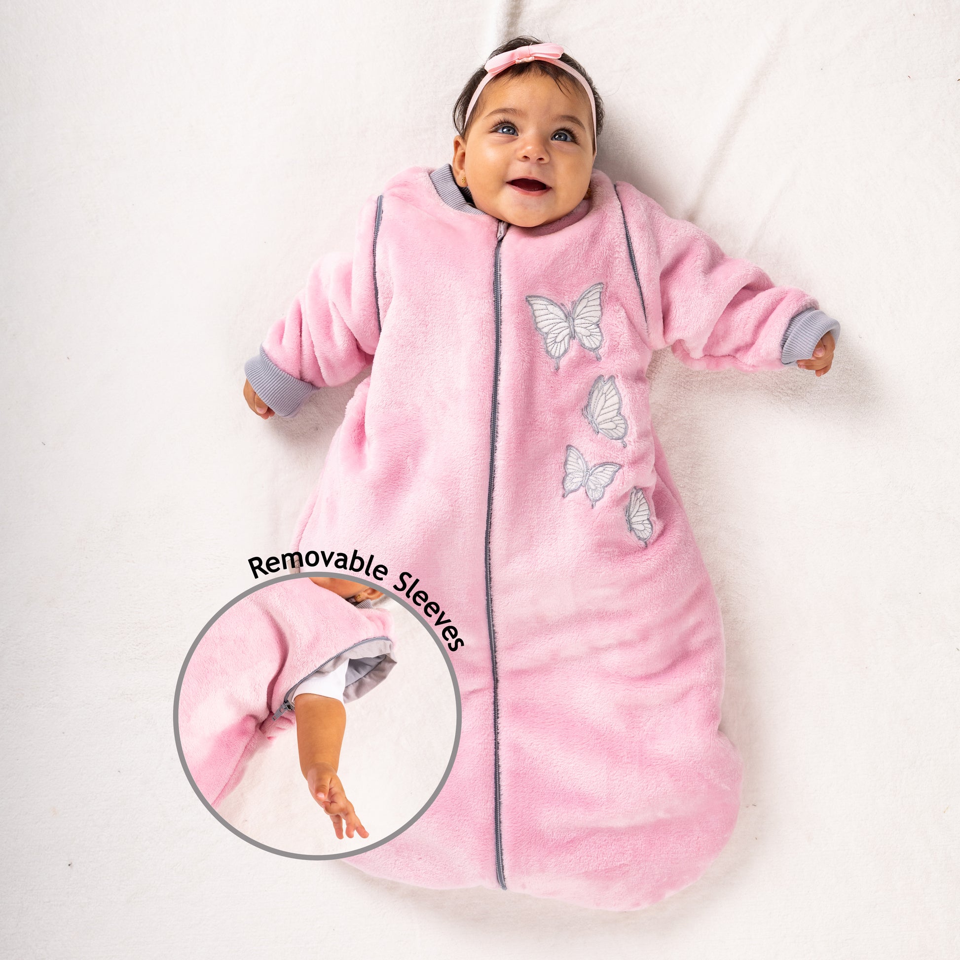 Butterfly- Removable Sleeves Polar Fleece Basic Sleeping Bag