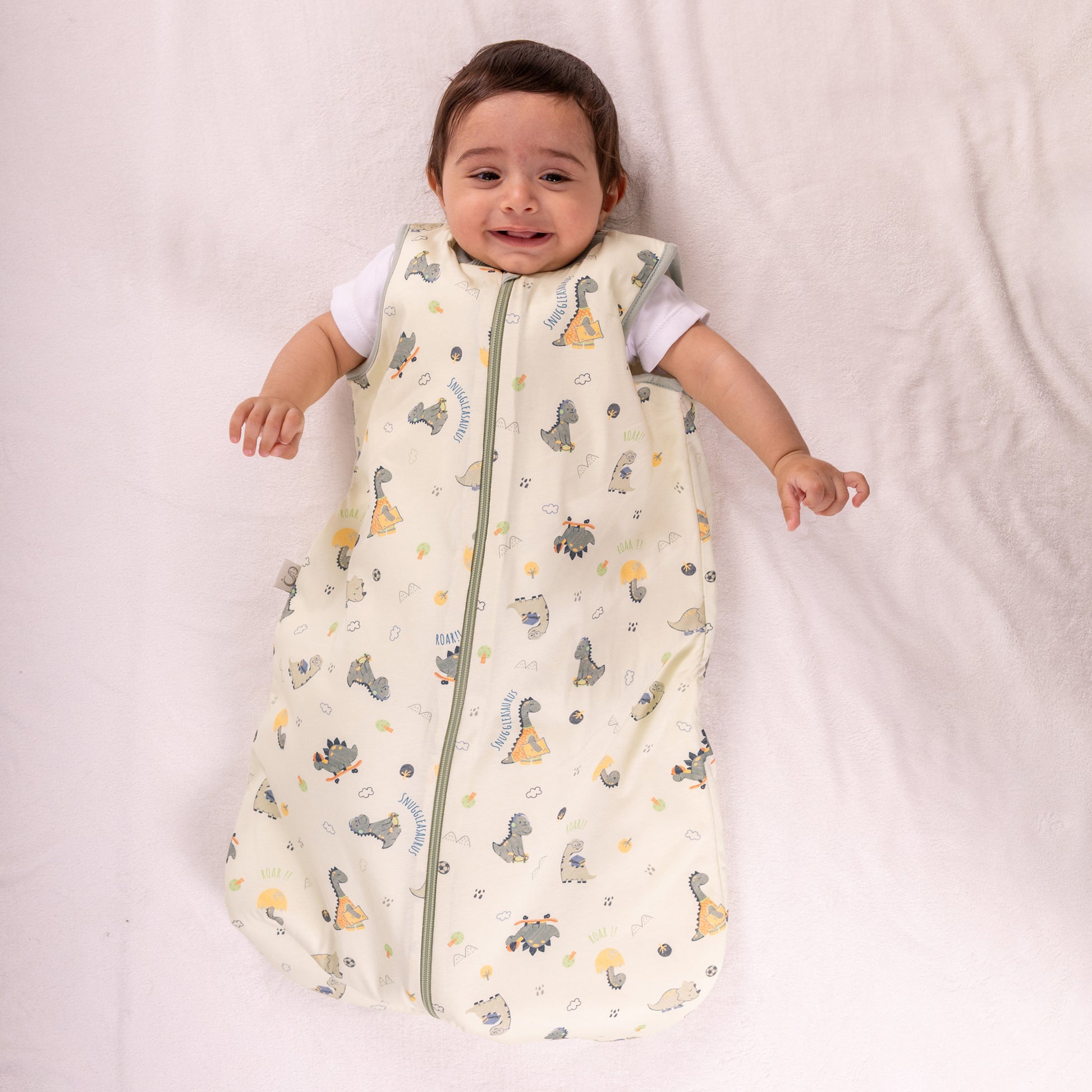 Dino Doodles- Sleeveless Summer/Spring Basic Sleeping Bag