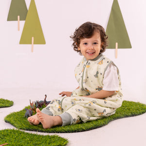 Dino Doodles- Sleeveless Summer/Spring Walker Sleeping Bag
