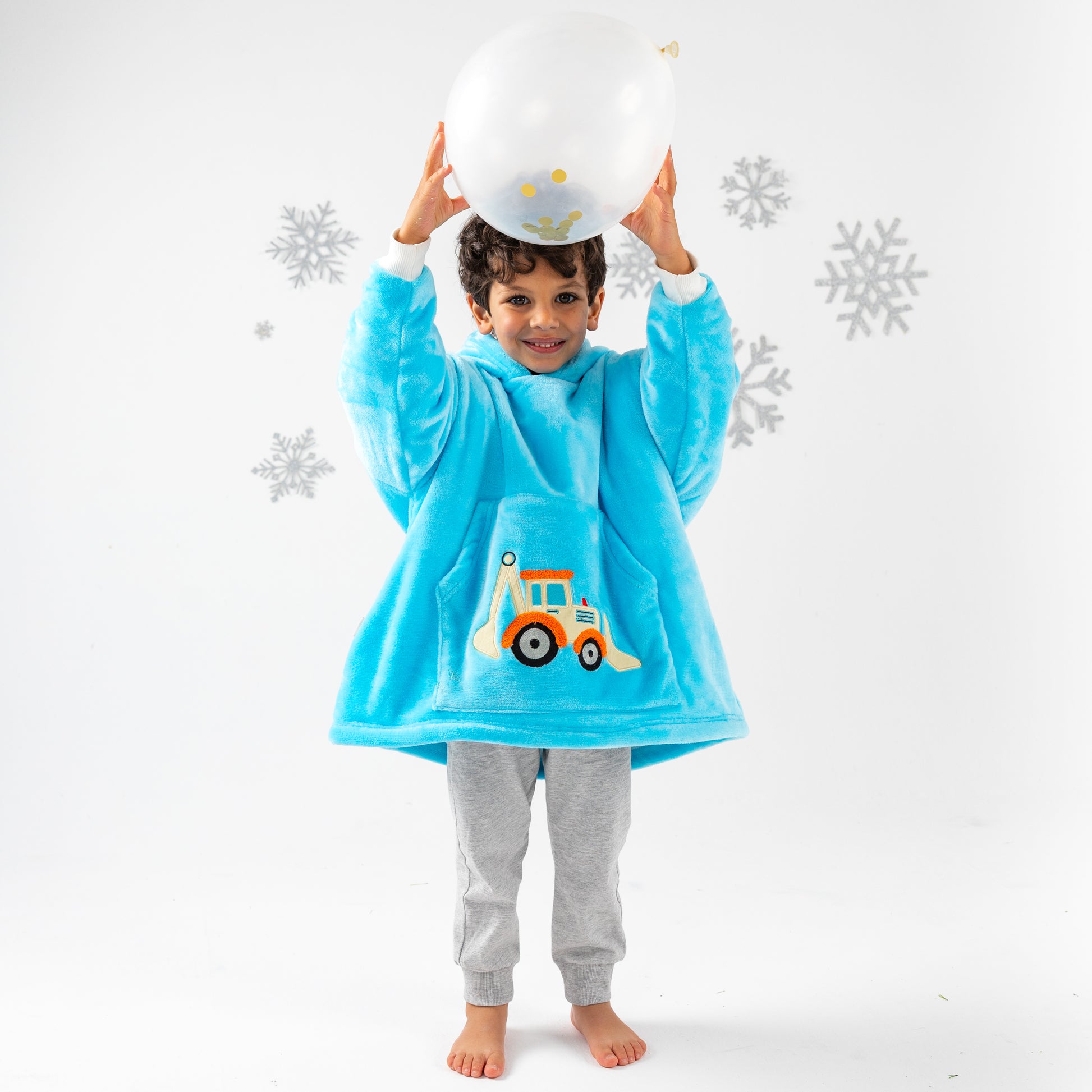 Excavator Snuddie Blanket