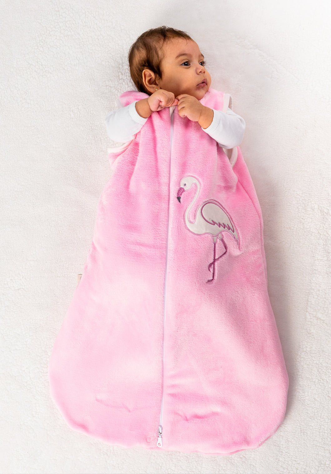 Pink Flamingo- Sleeveless Polar Fleece Basic Sleeping Bag