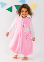 Load image into Gallery viewer, Pink Flamingo- Sleeveless Polar Fleece Walker Sleeping Bag
