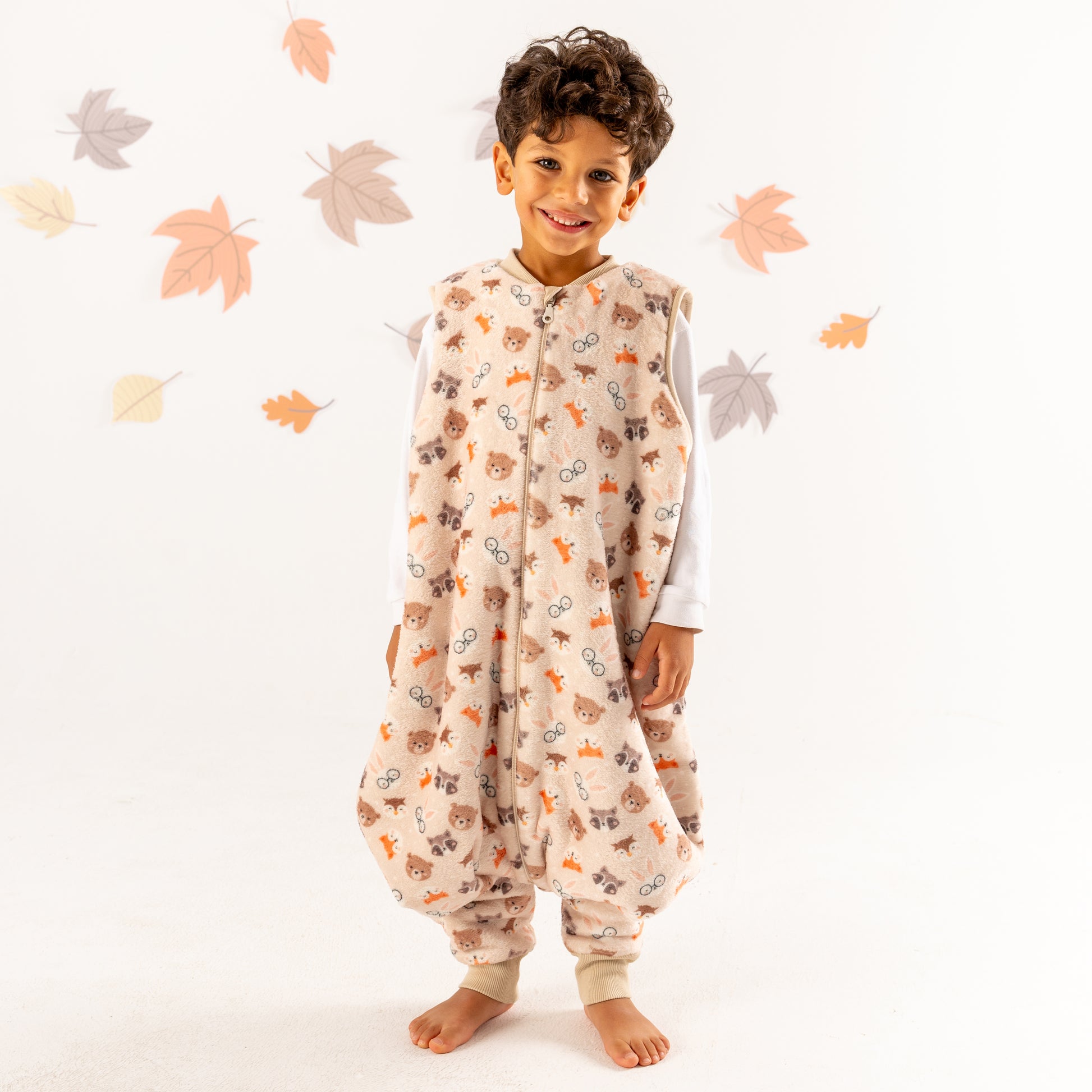 Forest Friends- Sleeveless Polar Fleece Walker Sleeping Bag