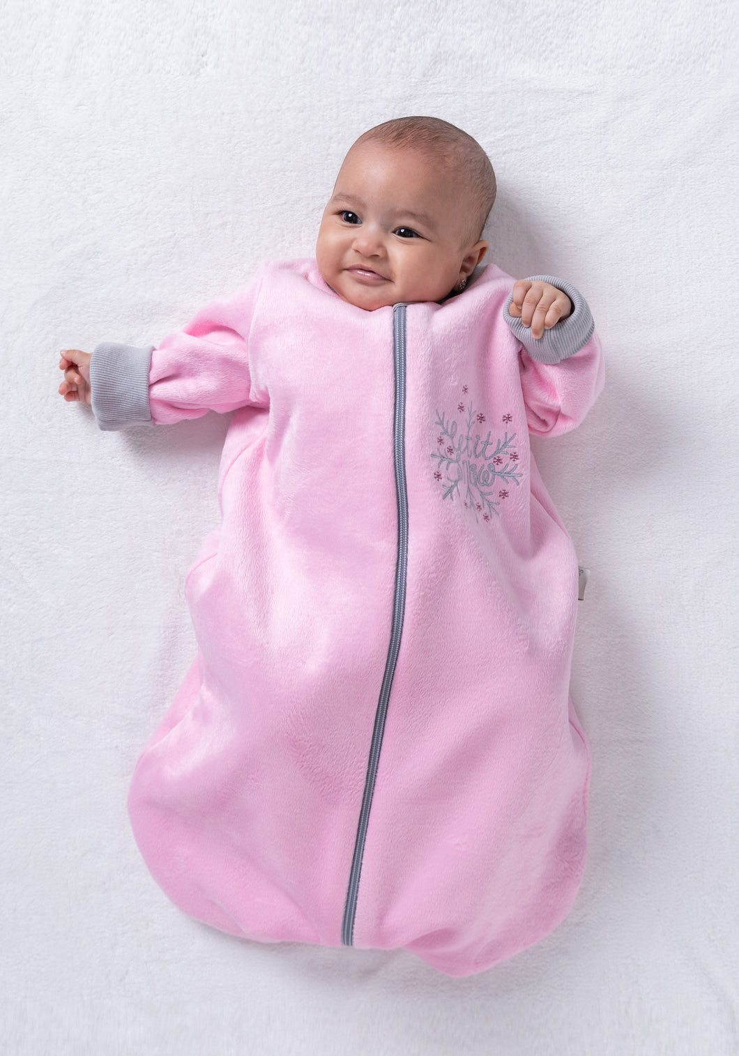 Let it Snow [Pink]- Sleeved Winter Basic Sleeping Bag