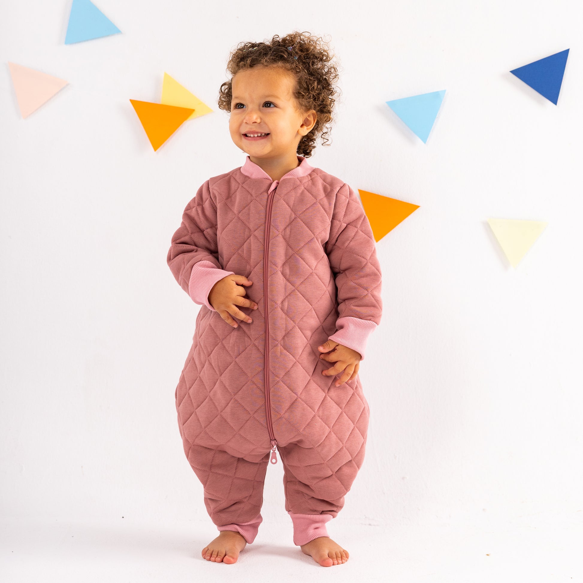 Peony- Sleeved Quilted Cotton Walker Sleeping Bag