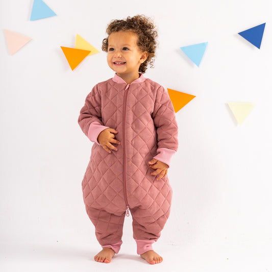 Peony- Sleeved Quilted Cotton Walker Sleeping Bag