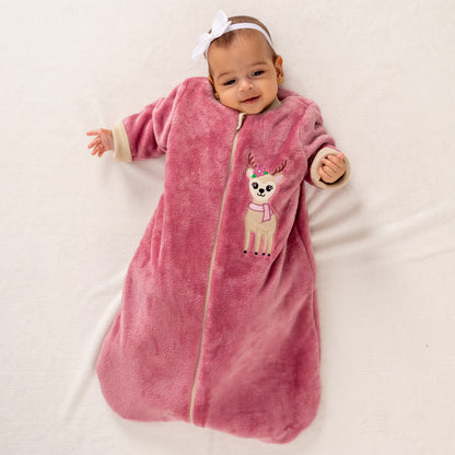 Reindeer- Sleeved Polar Fleece Basic Sleeping Bag