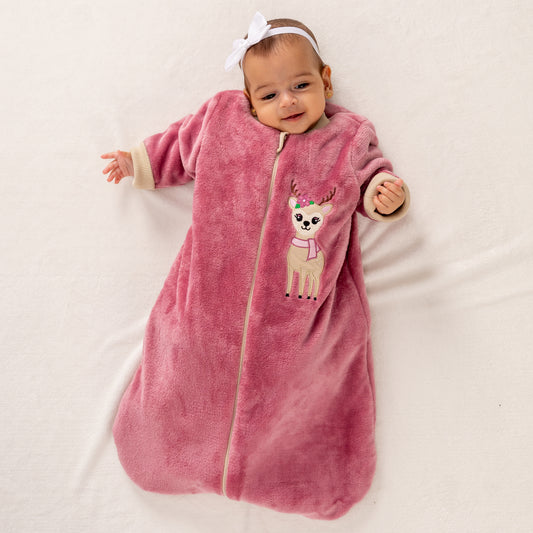 Reindeer- Sleeved Polar Fleece Basic Sleeping Bag