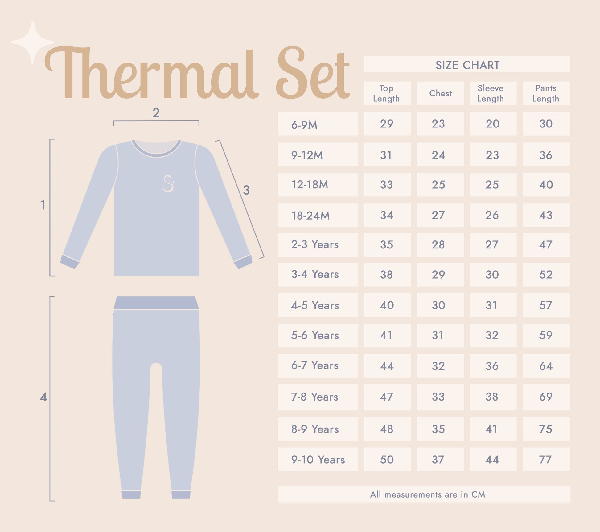 Navy Blue Thermal Set