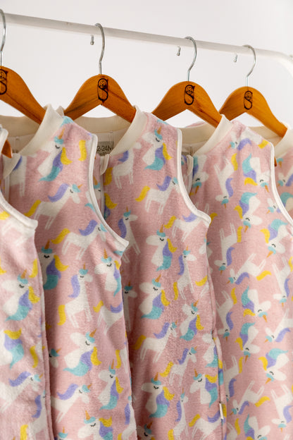 Unicorn Wonderland- Sleeveless Polar Fleece Basic Sleeping Bag