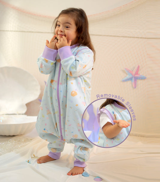 Mermaid Dreams-Removable Sleeves Summer/Spring Walker Sleeping Bag