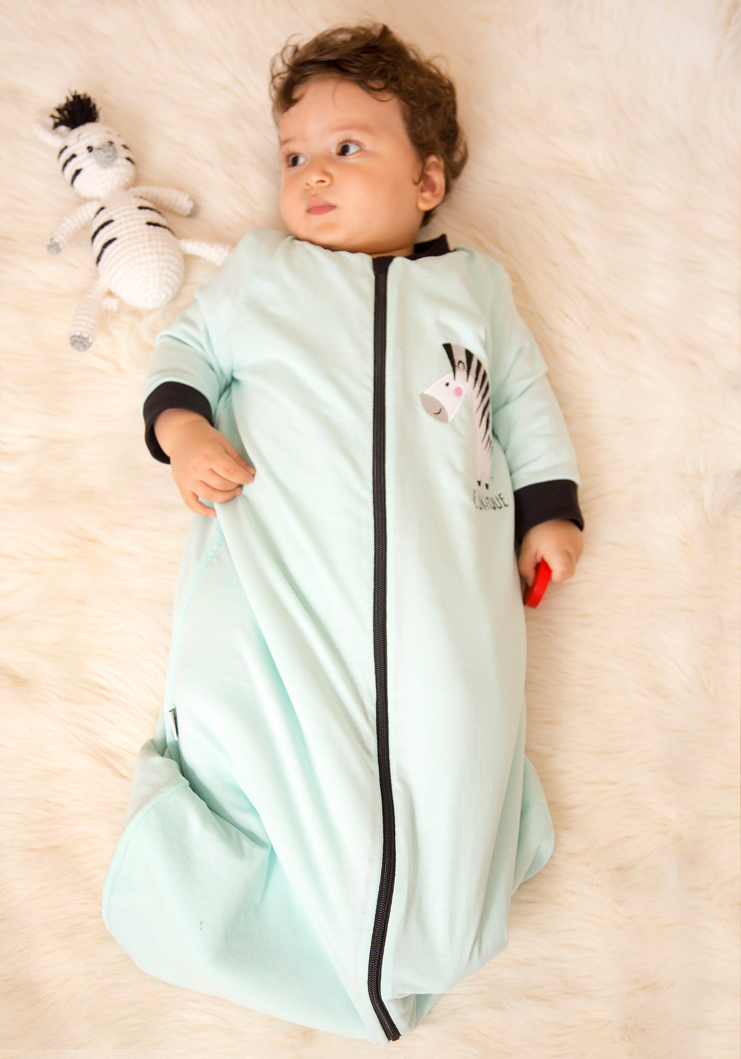 Zebra- Sleeved Summer Basic Sleeping Bag