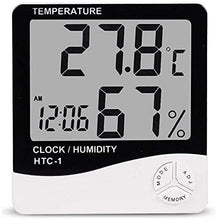 Load image into Gallery viewer, Room Temperature Thermometer + Hygrometer + Alarm Clock
